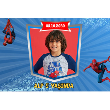 Spiderman Temalı Plastik Magnet