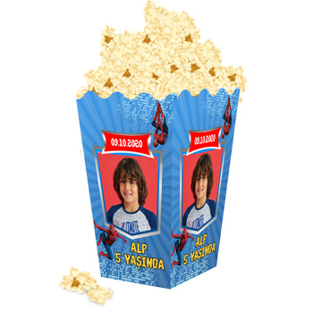 Spiderman Temalı Popcorn Kutusu