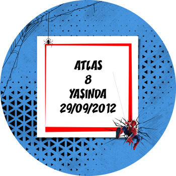 Spiderman Temalı Sticker