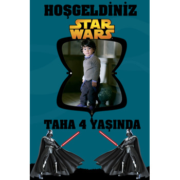 Star Wars Temalı Doğum Günü Afiş