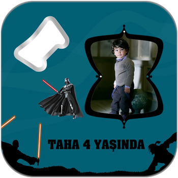 Star Wars Temalı Kare Magnet Açacak