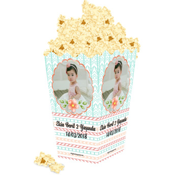 Su Yeşili  Temalı Popcorn Kutusu