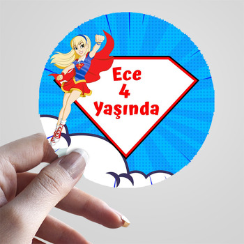 Supergirl Temalı Sticker