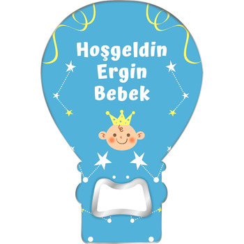 Taçlı Bebek Prens Temalı Balon Magnet Açacak