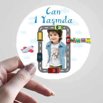 Taşıtlar Temalı Resimli Sticker