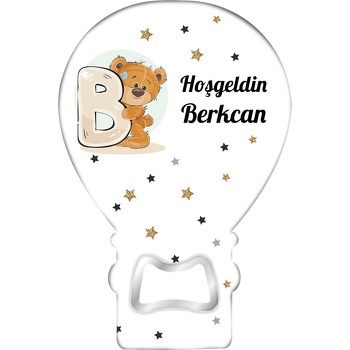 Teddy Ayıcık ile B Harfi ve Yıldızlar Temalı Balon Magnet Açacak