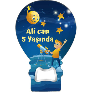 Teleskoplu Çocuk Temalı Balon Magnet Açacak