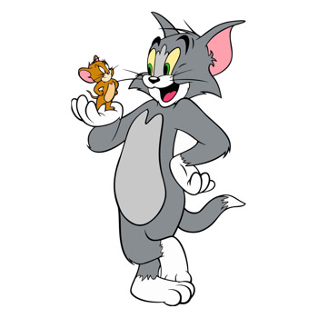 Tom ve Jerry Temalı Masa Önü Ayaklı Dekor