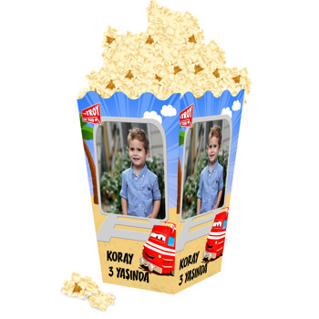 Tren Troy Temalı Popcorn Kutusu