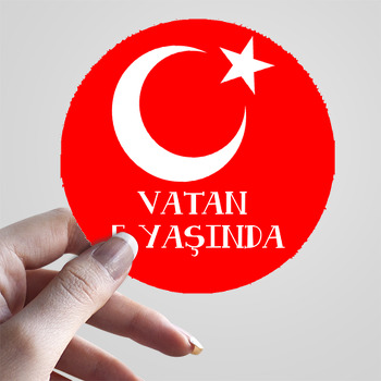 Türk Bayrak Temalı Sticker