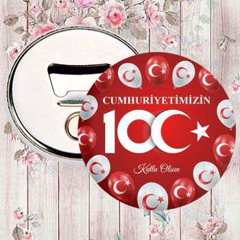 Türk Bayraklı Balonlar ile 100. Yıl Cumhuriyet Temalı Magnet Açacak