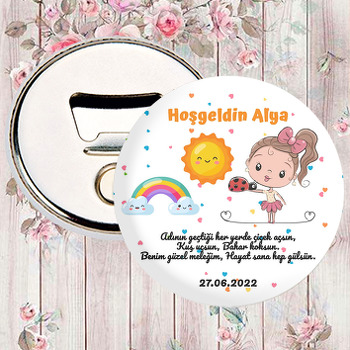 Uğur Böceği ile Kız ve Güneş Temalı Magnet Açacak