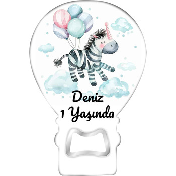 Unciorn Zebra Balonlarla Temalı Balon Magnet Açacak