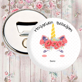 Unicorn Boynuzu Temalı Magnet Açacak