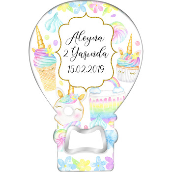 Unicorn Dondurma Temalı Balon Magnet Açacak