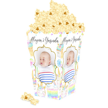 Unicorn Dondurma Temalı Popcorn Kutusu