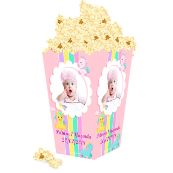 Unicorn Gökkuşağı  Temalı Popcorn Kutusu