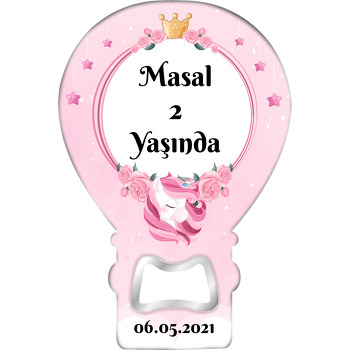 Unicorn ile Pembe Bulutlar Temalı Balon Magnet Açacak