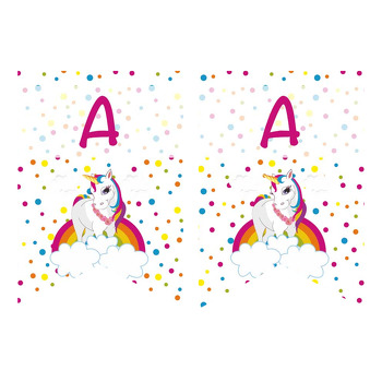 Unicorn Rainbow Temalı Flama Banner