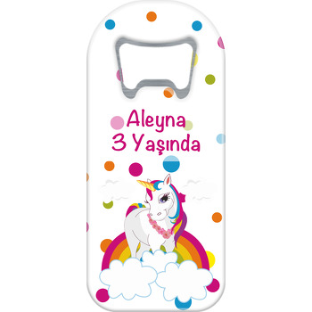 Unicorn Rainbow  Temalı Uzun Magnet Açacak