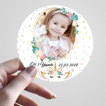 Unicorn Star Temalı Sticker