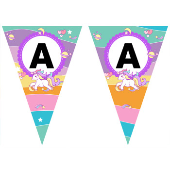 Unicorn Temalı Parti Banner