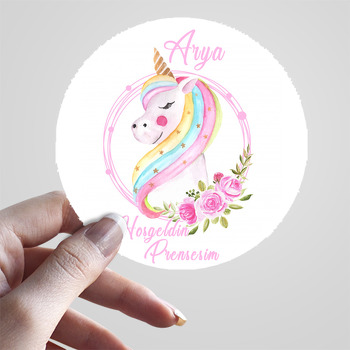 Unicorn Temalı Sticker