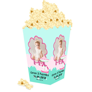 Unicorn ve Atlı Karınca Temalı Popcorn Kutusu