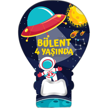 Uzay Gemisi Meteor ile Güneş Temalı Balon Magnet Açacak