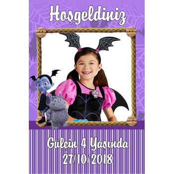 Vampirina Temalı Doğum Günü Afiş