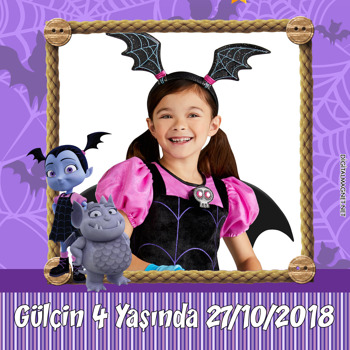 Vampirina Temalı    Kare Parti Afiş