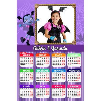 Vampirina Temalı Takvim Magnet