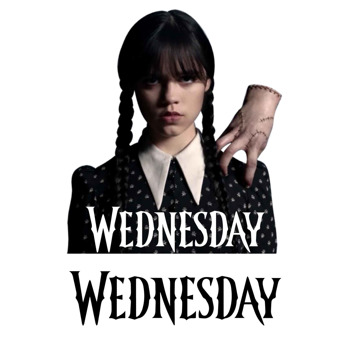 Wednesday ile Şey Temalı Masa Önü Ayaklı Dekor