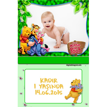 Winnie The Pooh Temalı Magnet