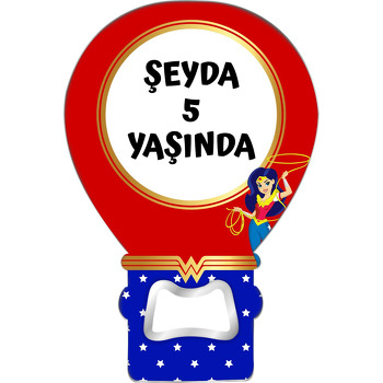 Wonder Woman Temalı Balon Magnet Açacak