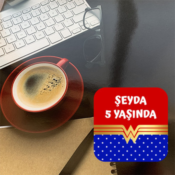 Wonder Woman Temalı Bardak Altlığı