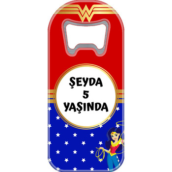 Wonder Woman Temalı Uzun Doğum Günü Magnet Açacak