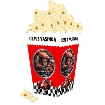 Yarış Arabası Temalı Popcorn Kutusu