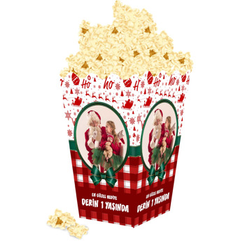 Yeni Yıl Temalı Popcorn Kutusu