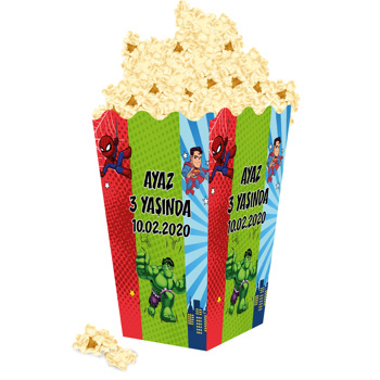 Yenilmezler  Temalı Popcorn Kutusu