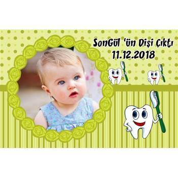 Yeşil Çerçeveli Diş Buğdayı Magnet