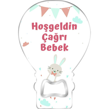 Yeşil Kahve ile Tavşan Temalı Balon Magnet Açacak