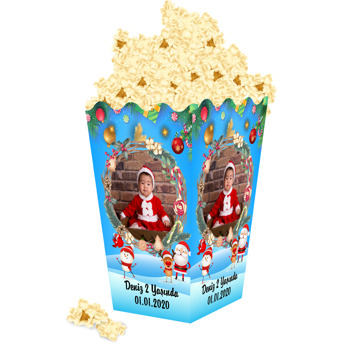 Yılbaşı Temalı Popcorn Kutusu