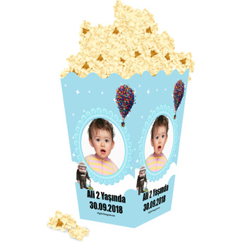 Yukarı Bak Temalı Popcorn Kutusu