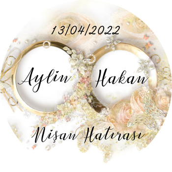 Yüzük Temalı Söz Nişan Nikah Sticker