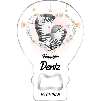 Zebra Anne Çocuk Temalı Balon Magnet Açacak