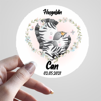 Zebra Anne Çocuk Temalı Sticker