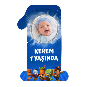 Zooba Temalı Doğum Günü Magnet